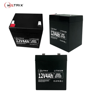 12V 4Ah Rechargeable Lifepo4 Battery Lead Acid Replacement Battery IP54 For UPS