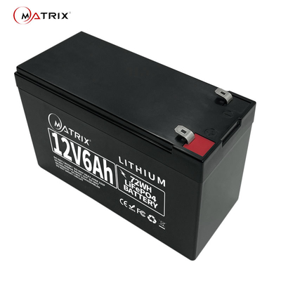 6Ah 12V LiFePo4 Lithium Iron Phosphate Battery For UPS