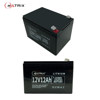 12 Volt 12ah Lithium Battery Deep Cycle Pack 144wh From Matrix