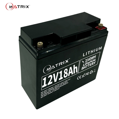 12v Deep Cycle LiFePO4 Pack 12.8v 18ah Lithium Battery For USA Area