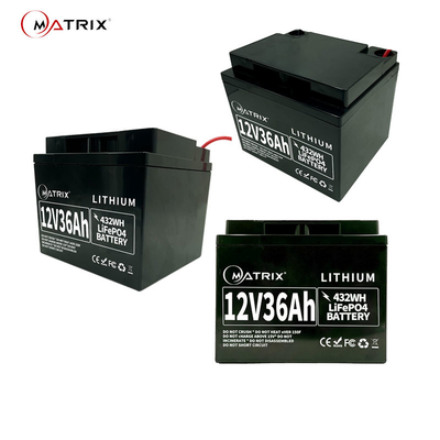12V 36Ah LFP Lifepo4 Battery For Network Switches Communication Networks