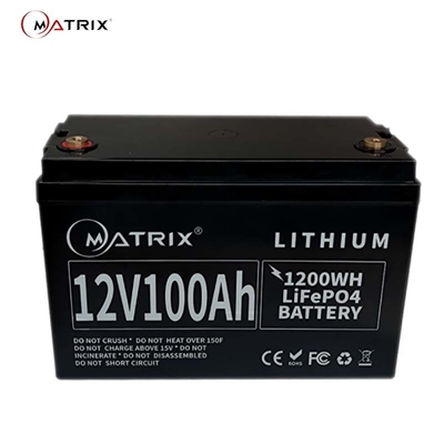 100Ah 12V LiFePO4  For Solar Storage System Lithium Ion Battery