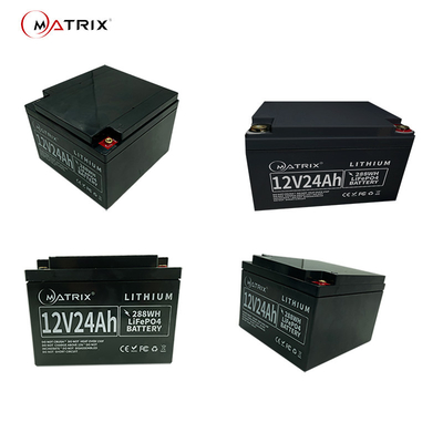 12V24Ah Deep Cycle Lithium Battery For Servers Backup Power UPS ATM CCTV