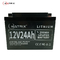 24Ah Deep Cycle Lithium Ion 12V LiFePo4 Battery For UPS Solar Energy Storage Systems