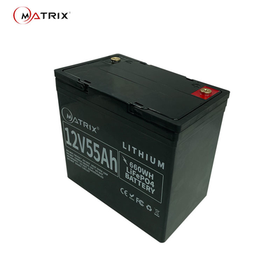 ​12V 55Ah LiFePO4 Solar Energy Battery 10-Year Lifetime