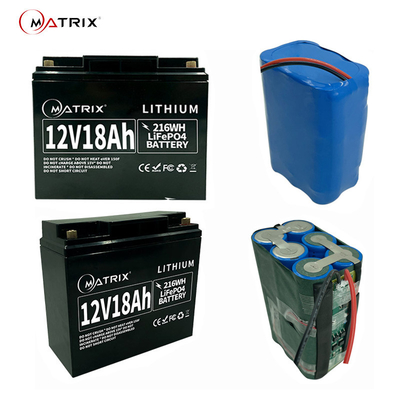ABS 4S3P Lifepo4 Lithium Battery Pack 12v 18ah Lithium Battery Long Cycle Life